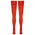 Cottelli - kanten hold-ups - bloemenmotief - rood - 3/M-L