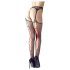 Cottelli - Zwarte netpanty's met rode veters