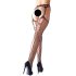 Cottelli - Zwarte netpanty's met rode veters - L/XL