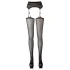 Cottelli - netpanty met patroon - zwart - L/XL