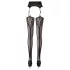 Cottelli - netpanty met patroon - zwart - L/XL