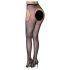 Cottelli Legwear - Open glinsterende kousen - zwart (S-L)