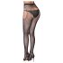 Cottelli Legwear - Open glinsterende kousen - zwart (S-L)