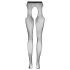 Cottelli Legwear - Open glinsterende kousen - zwart (S-L)