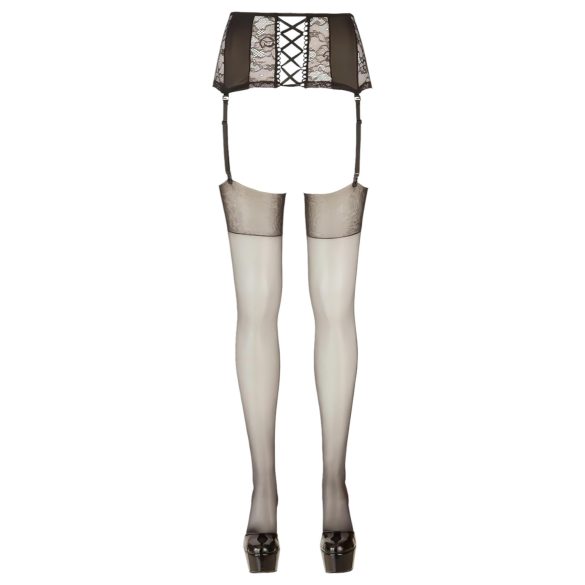 Cottelli - zijdezachte kousen (zwart) - 4/L