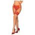 Obsessive - kanten panty (rood-naturel) - L/XL