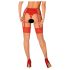 Obsessive - kanten panty (rood-naturel) - L/XL