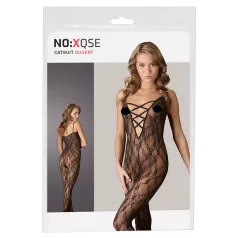 NO:XQSE - Catsuit - Kant - Zwart