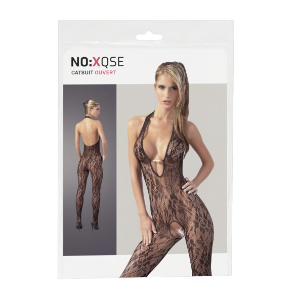 NO:XQSE - Kanten jumpsuit met pareldecoratie - L/XL