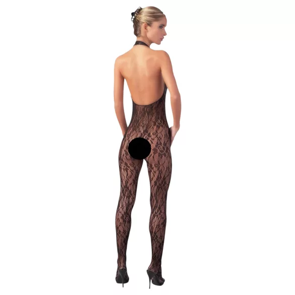 NO:XQSE - Lingerie body - kant met parels - zwart - L/XL