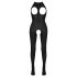 NO:XQSE - Open Halter Catsuit - Zwart (S-L)