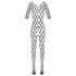 Cottelli - Netstof Catsuit (zwart) - S-L