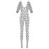Cottelli - Netstof Catsuit (zwart) - S-L