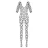 Cottelli - bodystocking met netstof - zwart - S-L