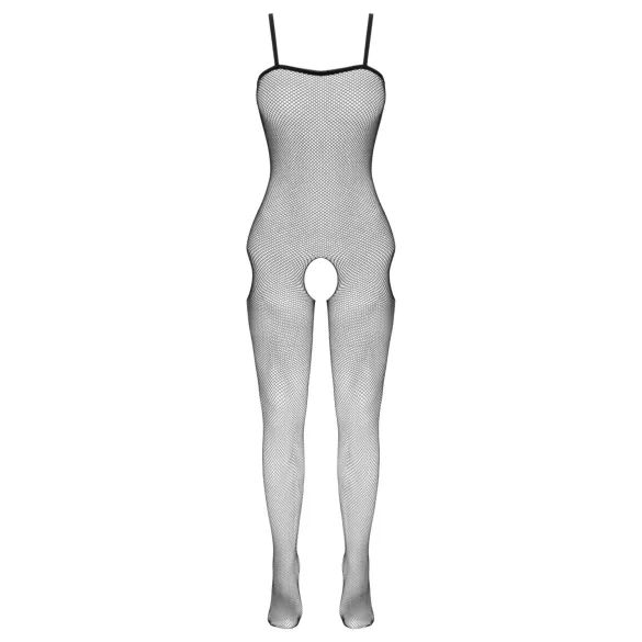 Cottelli Fantasy - open net catsuit met heupuitsnijding (zwart) - S‑L