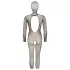 Cottelli Fantasy - masker met open net catsuit (zwart) - S-L