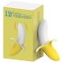 Lonely - oplaadbare, waterdichte bananenvibrator (geel-wit)