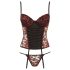 Cottelli - Rozen korset en string (rood) - 85C/L