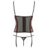 Cottelli - Rozen korset en string (rood) - 85C/L