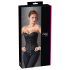 Cottelli - geborduurd party corset (zwart) - M