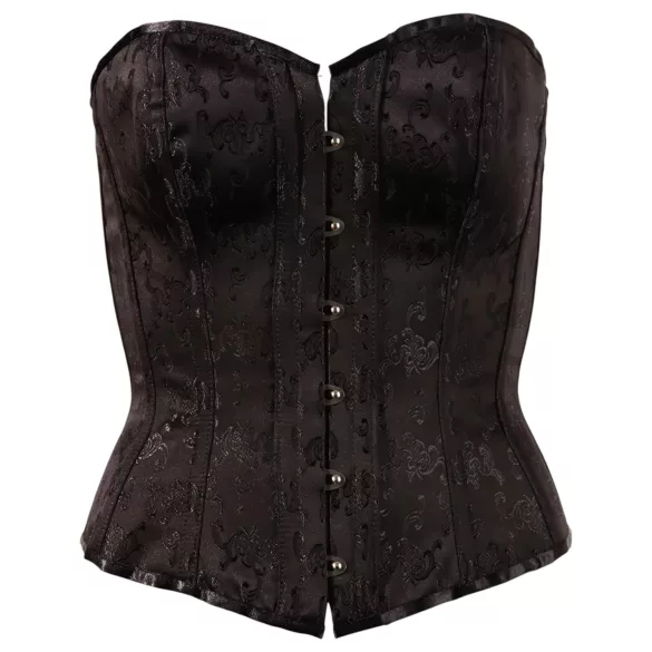 Cottelli - bustier met borduursel - zwart - M