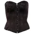Cottelli - bustier met borduursel - zwart - M