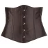 Cottelli Plus Size - satijnen korset - zwart - 2XL
