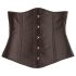Cottelli Plus Size - satijnen tailleslip (zwart) - 3XL