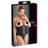 Cottelli Plus Size - satijnen tailleslip (zwart) - 4XL