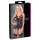 Cottelli - open bh en string met kant - zwart - L