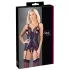 Cottelli - open bh en string met kant - zwart - L