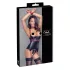 Cottelli Bondage - Lakleren beha top met halsband - Zwart - XL