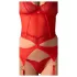 Obsessive Cupide Desir - dames lingerie set - doorzichtig kant - rood