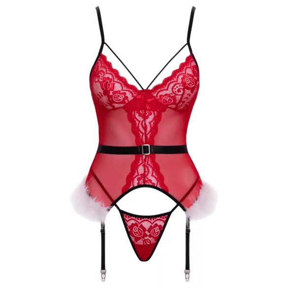 Cottelli - kerstlingerie set (rood) - L/XL