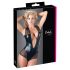 Cottelli - Glanzende net-body (zwart)