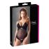 Cottelli - Fluwelen, veelzijdige body (zwart) - 85C/L