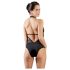 Cottelli - Kant-en-halsband body (zwart)