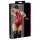 Cottelli Party - glanzende, mouwloze body met ritssluiting (rood) - M