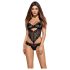 Obsessive Alluria - bloemenkant body (zwart)