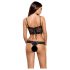 Obsessive Alluria - bloemenkant body (zwart)