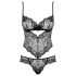 Obsessive Alluria - bloemenkant body (zwart)