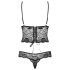 Obsessive Alluria - bloemenkant body (zwart)