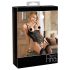 Abierta Fina - Sprankelende kanten open body (zwart) - 85C/L