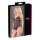 Cottelli - Kanten body met parels & open design (zwart)