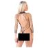 NO:XQSE - lange mouwen, netstof body - zwart (S-L)