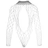 NO:XQSE - body met lange mouwen - netstof zwart - maat S-L