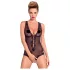 Obsessive Fiorenta - open body met parels - kanten lingerie - zwart