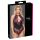 Cottelli Plus Size - Bloemige Body (zwart-paars)