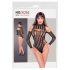 NO:XQSE - lange mouwen fishnet body - zwart (S-L)