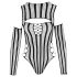 NO:XQSE - lange mouwen fishnet body - zwart (S-L)